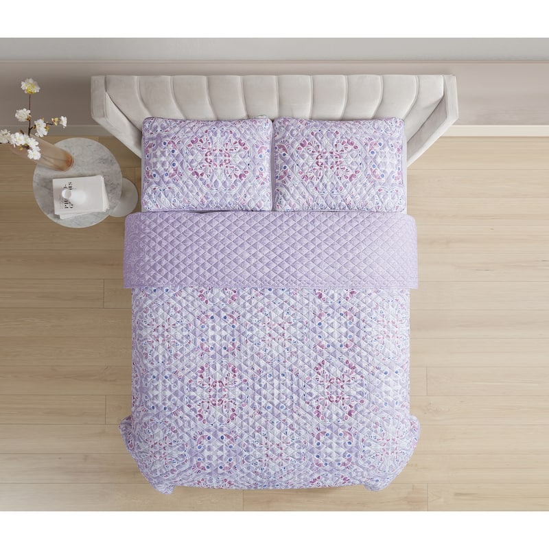 Trystan 3 Piece Reversible Quilt Set