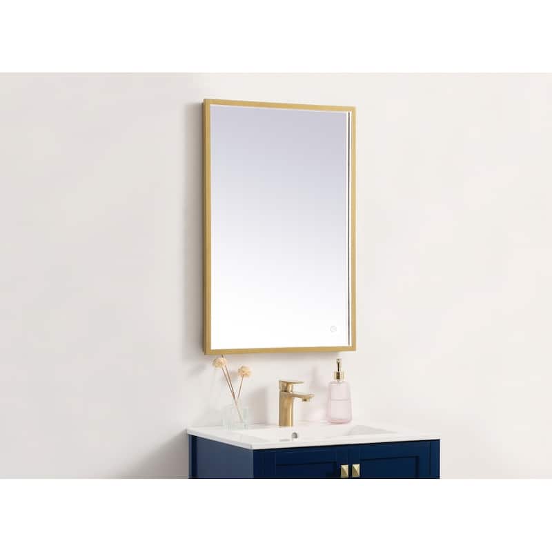 Indigo Home 20x30 inch LED mirror with adjustable color temperature