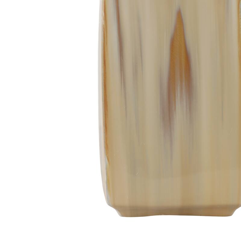 Stoneware Vase Sleek Decorative Contemporary Casual Home Style
