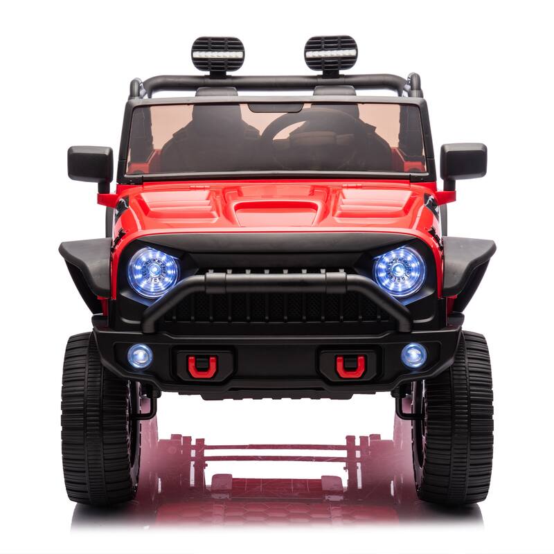 24V Electric Ride-On Truck for Kids, Two-Seater, Parental Remote Control, MP3, Bluetooth, Ages 3+