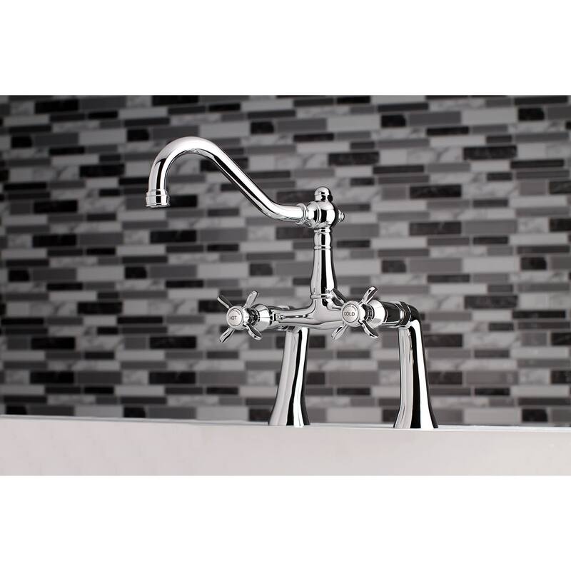 Kingston Brass Essex Deck Mounted Clawfoot Tub Filler