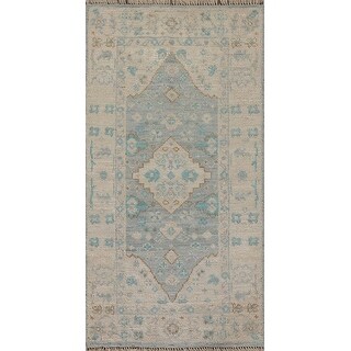 Muted Color Oushak Vegetable Dye Accent Rug Handmade Wool Carpet - 2'0 ...