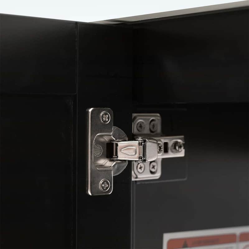 Minimalist Bathroom Vanity with Ceramic Sink,Wood Frame,and Drawer - Ideal for Small Bathrooms