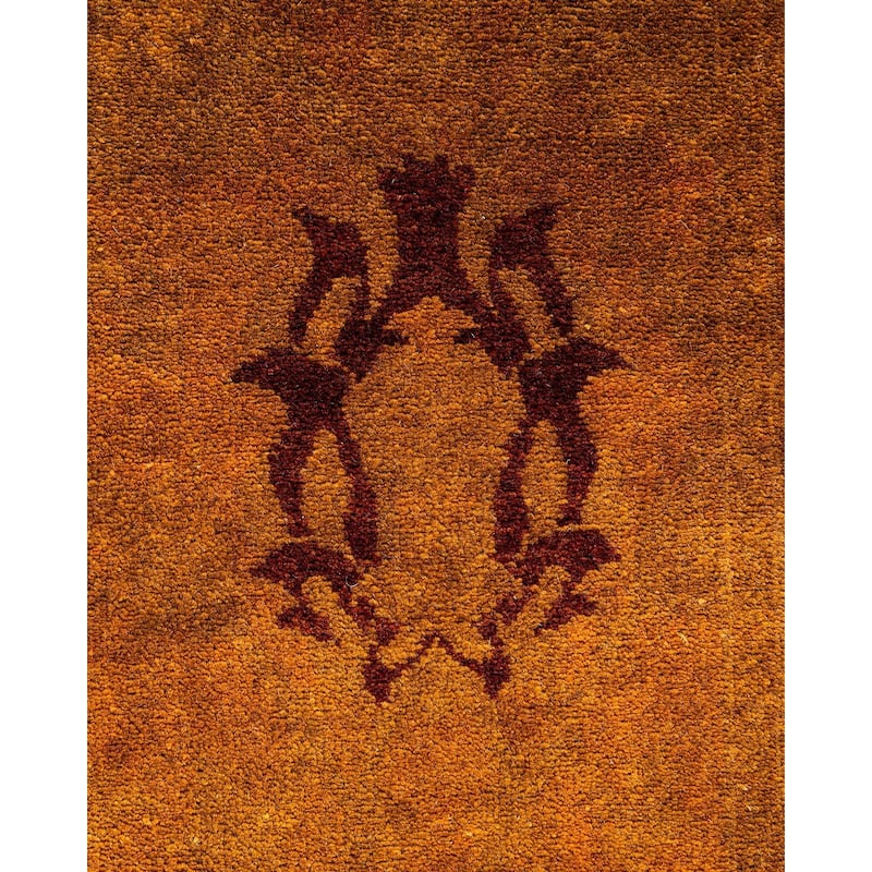 Overdyed, One-of-a-Kind Hand-Knotted Area Rug - Brown - 3' 2" x 5' 3"