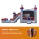 preview thumbnail 4 of 3, JumpOrange Titanium Commercial Grade Bounce House Water Slide Combo with Attached Pool & Air Blower, Outfoor Inflatable for Kids