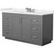 Option Dark Gray / White Quartz Top / Brushed Nickel
