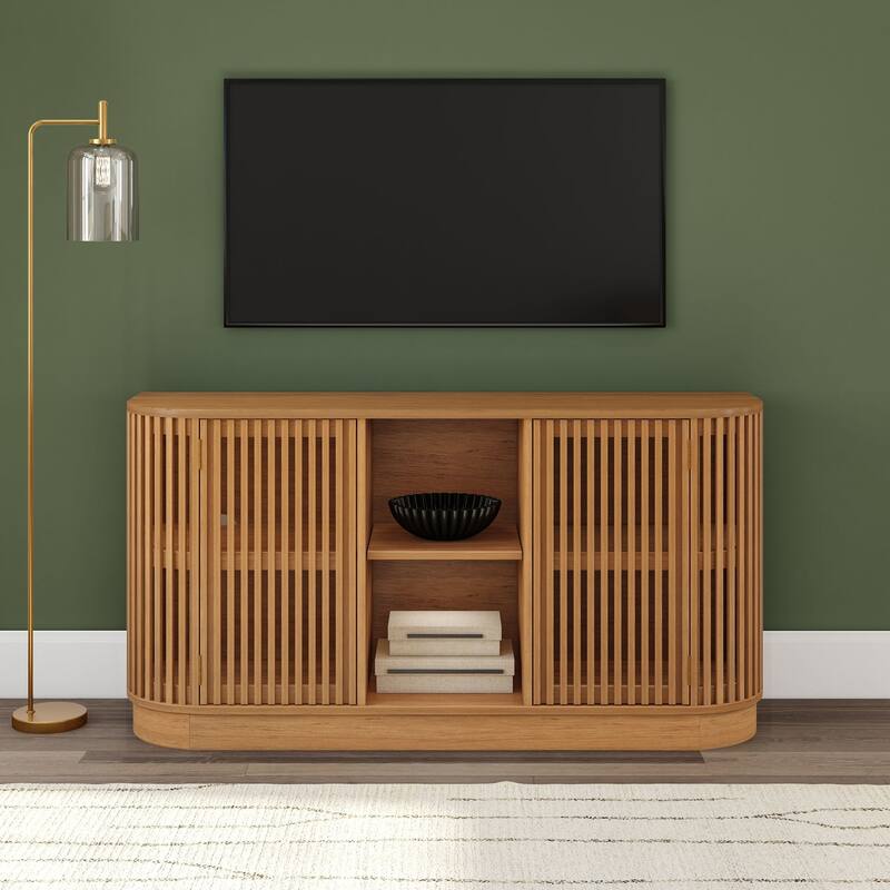 Plank and Beam Contour 2-Door Sideboard/TV Stand with Shelf