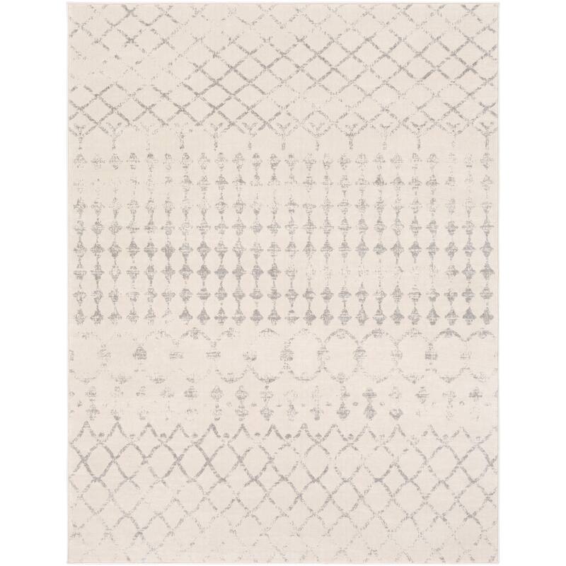 Livabliss Igor Distressed Moroccan Trellis Area Rug