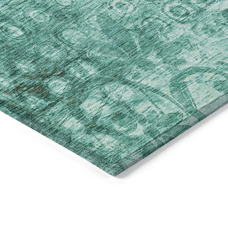 Machine Washable Indoor/ Outdoor Chantille Abstract Modern Rug