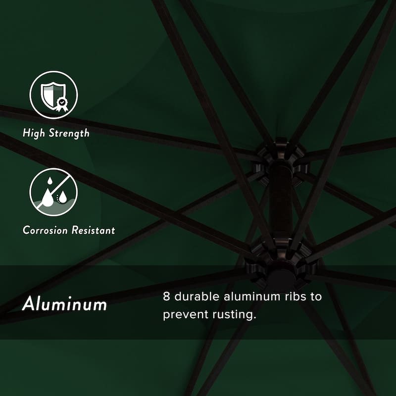 Okracoke 9ft Rotating Aluminum Umbrella by Havenside Home
