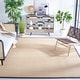 preview thumbnail 2 of 109, SAFAVIEH Natural Fiber Carmit Casual Border Sisal Rug 8' Square - Maize/Brown - Square