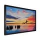 preview thumbnail 10 of 8, Designart 'Cranes Flying During Colorful Sunset' Nautical & Coastal Framed Art Print