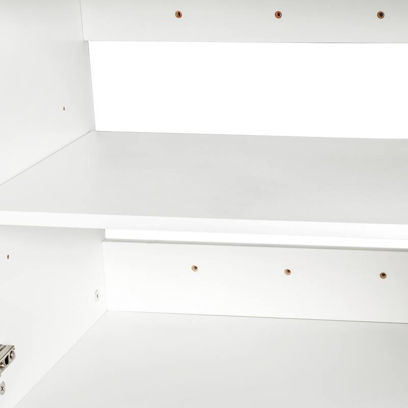 GDF Studio -Jess Modern Stackable Wall Mounted Storage Cabinet with Adjustable Shelves