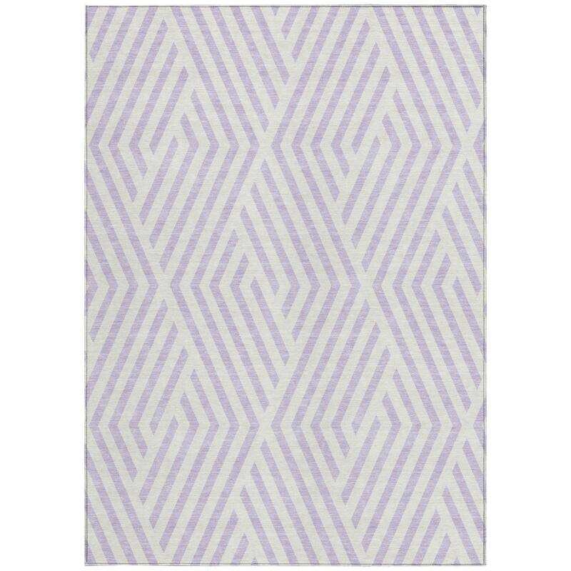Alnara Abstract Shapes Weather Resistant Versatile Elegance Outdoor Rug