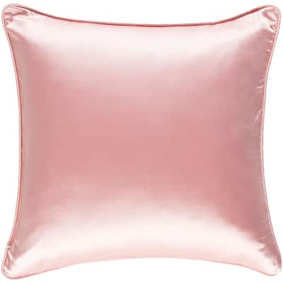 Decorative Verdi Pink 18-inch Throw Pillow Cover