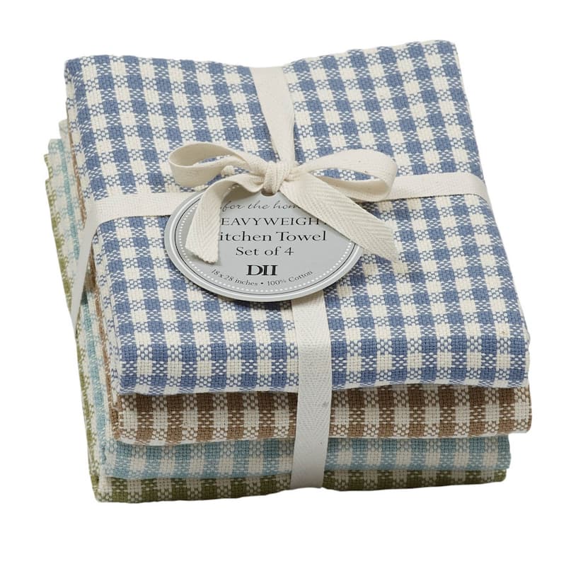 Design Imports Assorted Blue Dishtowel (Set of 5)