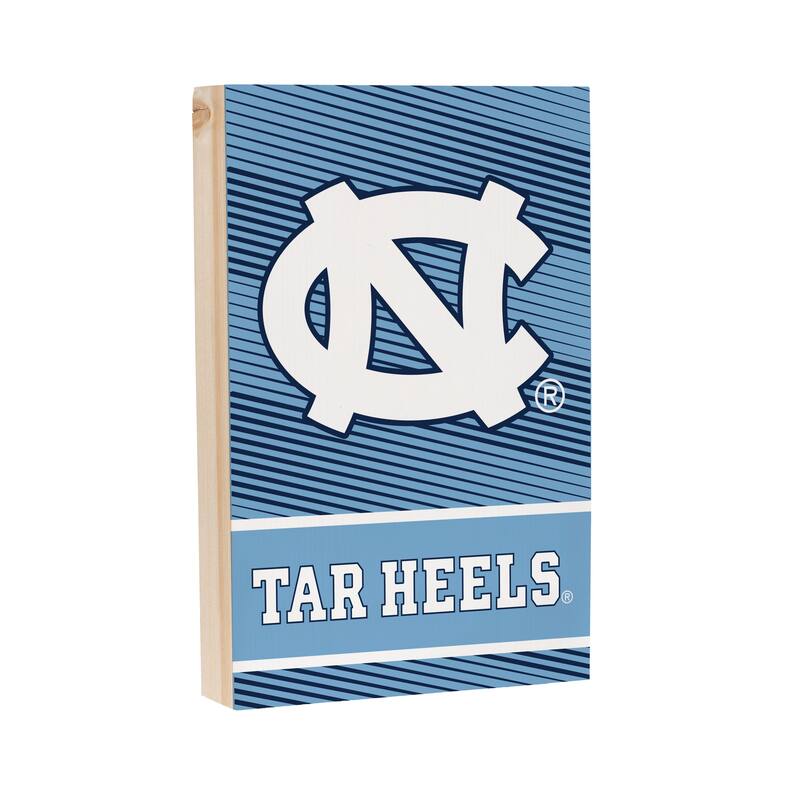 University of North Carolina Wooden Tabletop Mantel Shelf Sign