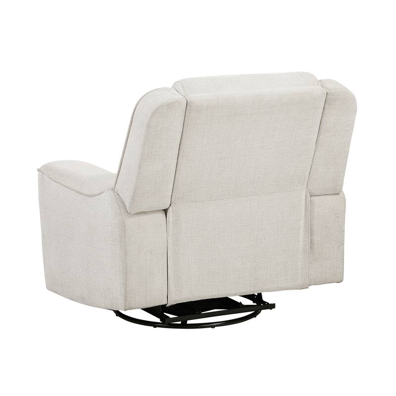 Graham 40" Chenille Swivel Reclining Chair - Smooth Swivel Motion