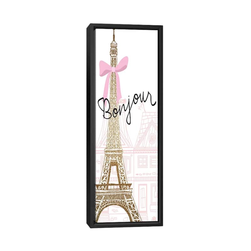 iCanvas "Paris Streets I" by Kimberly Allen Framed Canvas Print - 60x20 - Black