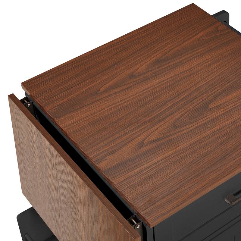 39.3" Kitchen Island with Drop Leaf, Kitchen Storage Island with Open Side Rack, One Drawer, Towel Rack, with Lockable Wheels