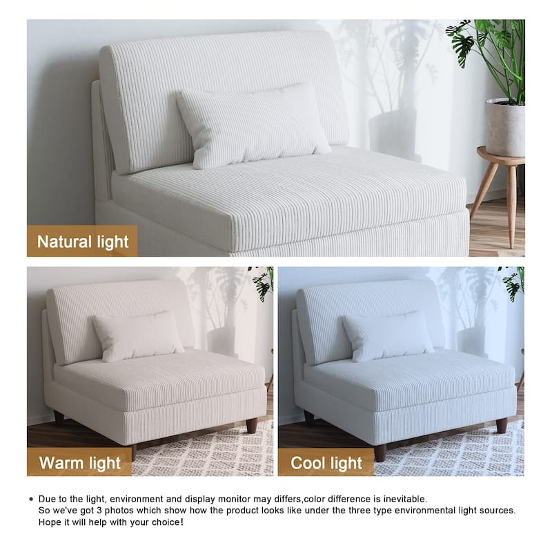 Free Combination Multi-Shaped Corduroy Sofa Modular