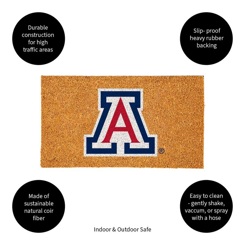 Coir Door Mat, 16"x 28", University of Arizona - 28" x 16"