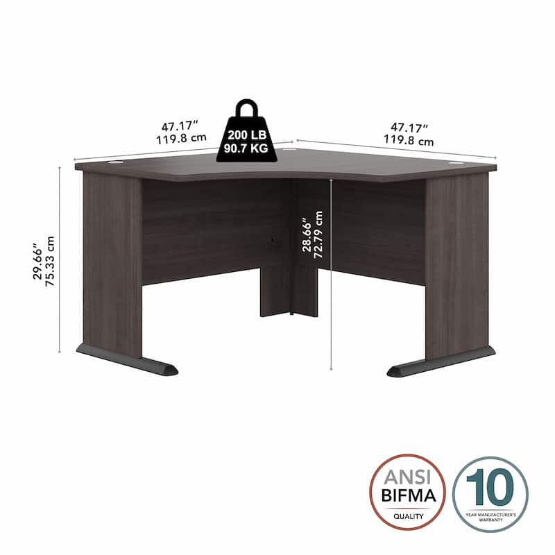Studio A 48W Corner Computer Desk by Bush Business Furniture