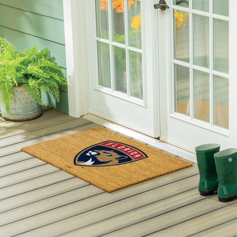 Florida Panthers Full Color Indoor/Outdoor Coir Mat - 36" x 24"