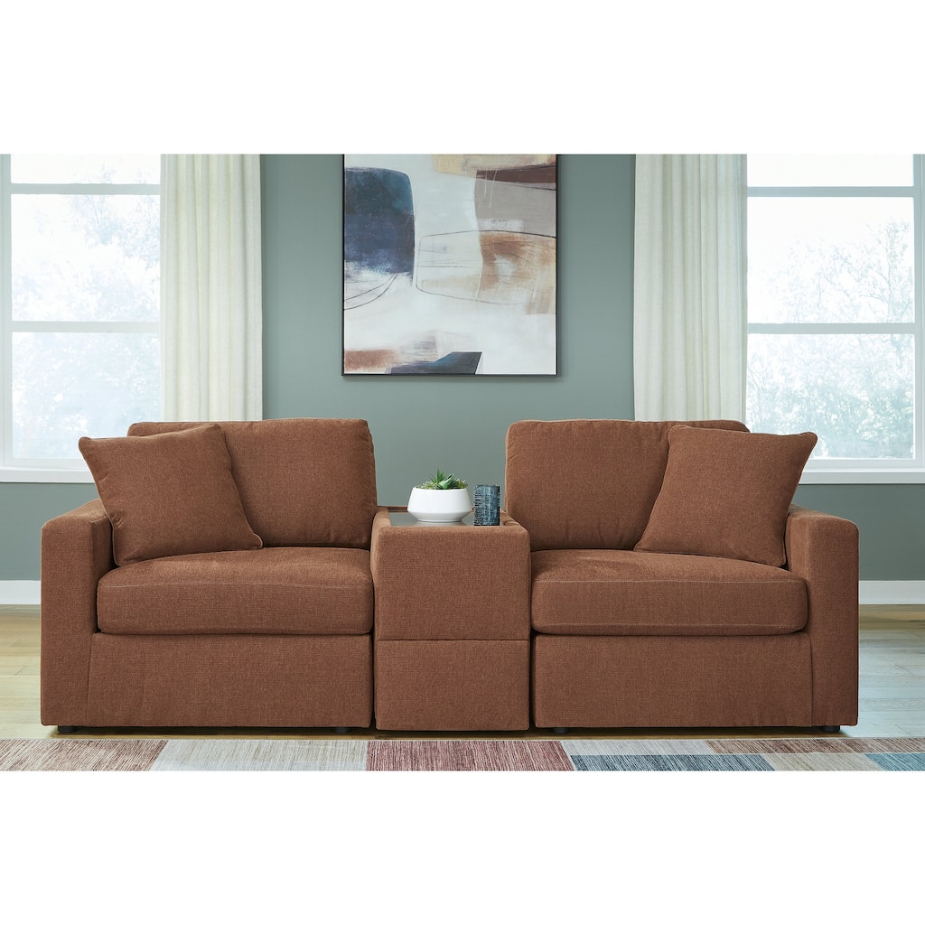 Signature Design by Ashley Modmax 3-Piece Sectional with Storage Console - 93" W x 37" D x 36" H