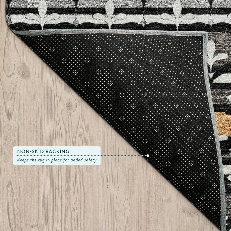 Machine Washable Indoor/ Outdoor Stripe Bramlage Chantille Rug