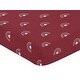 preview thumbnail 3 of 4, Red Boho Rainbow Collection Boy or Girl Fitted Crib Sheet - Burgundy Wine and White Celestial Sky Outdoors Nature Gender Neutral