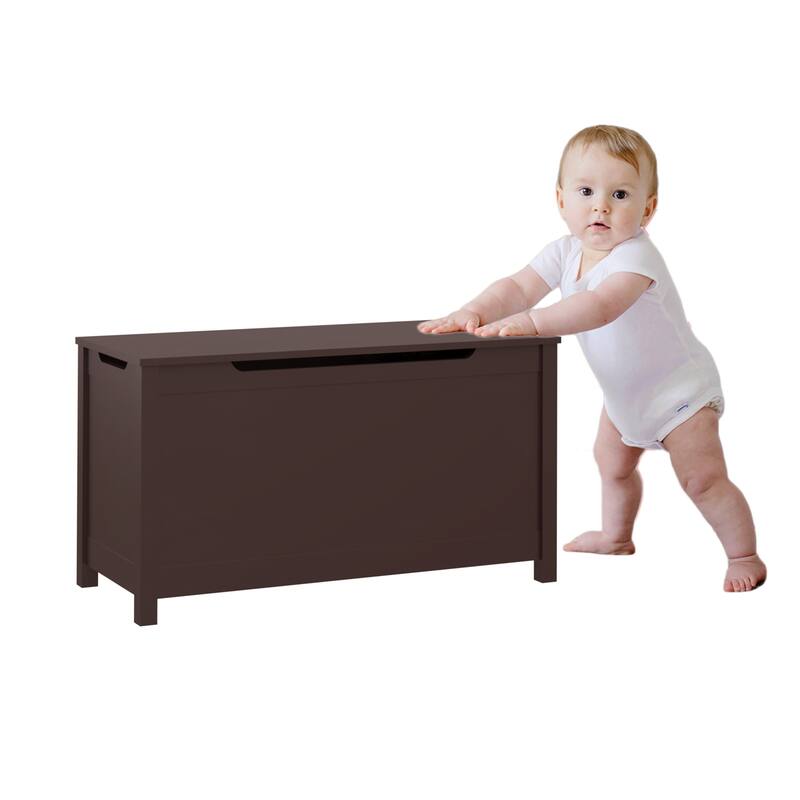 Anmytek Kids Storage Bench with Toy Organizer for Playroom and Bedroom Multifunctional Storage Ottoman