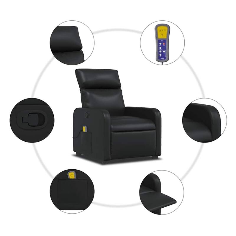 vidaXL Massage Recliner Chair Adjustable Footrests Massage Chair