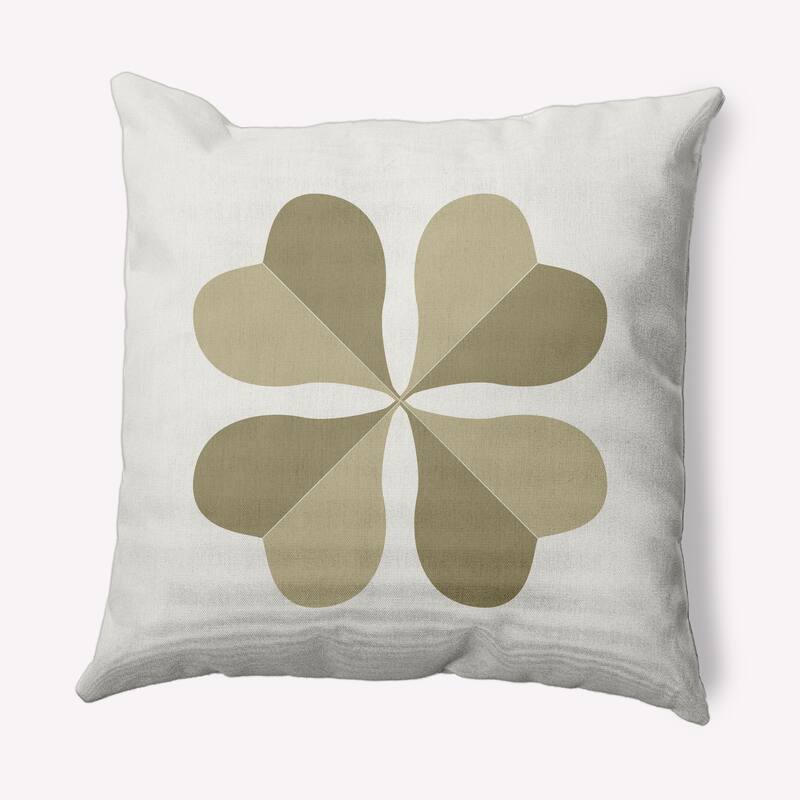 Lucky Clover St. Patrick's Day Indoor/Outdoor Throw Pillow