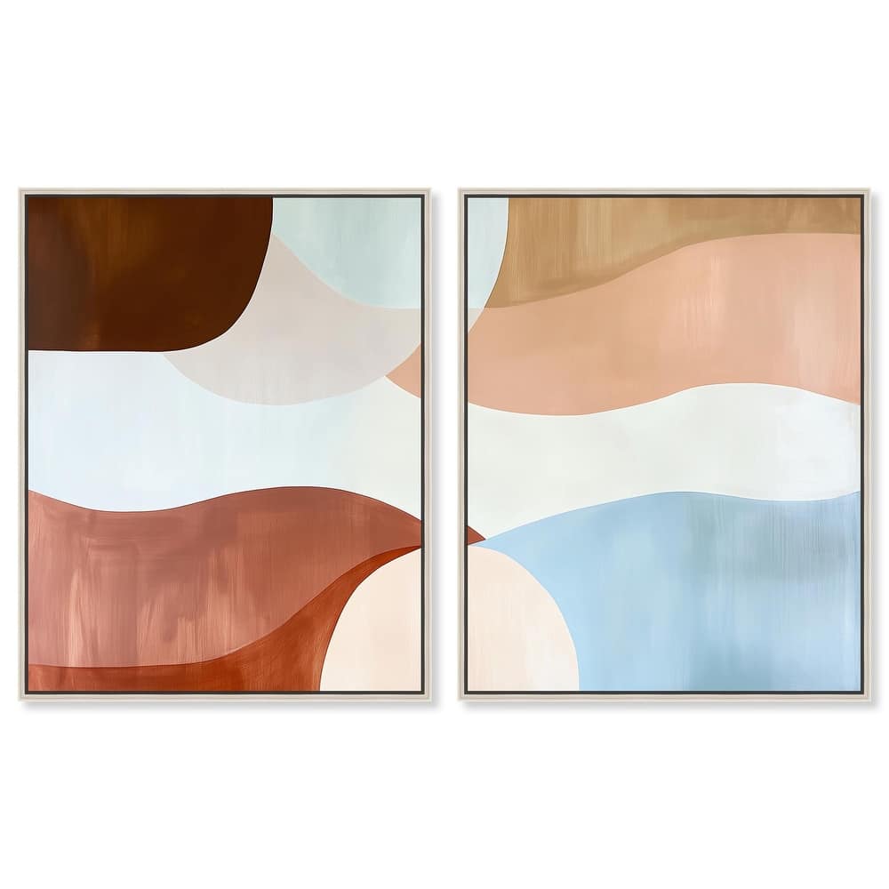 Evolving Shapes I Canvas Set of 2 by Art Remedy