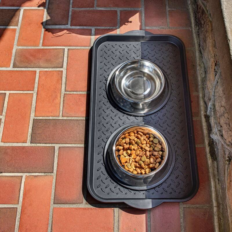 Mohawk Home Black Boot Tray Multi Purpose Utility Mat