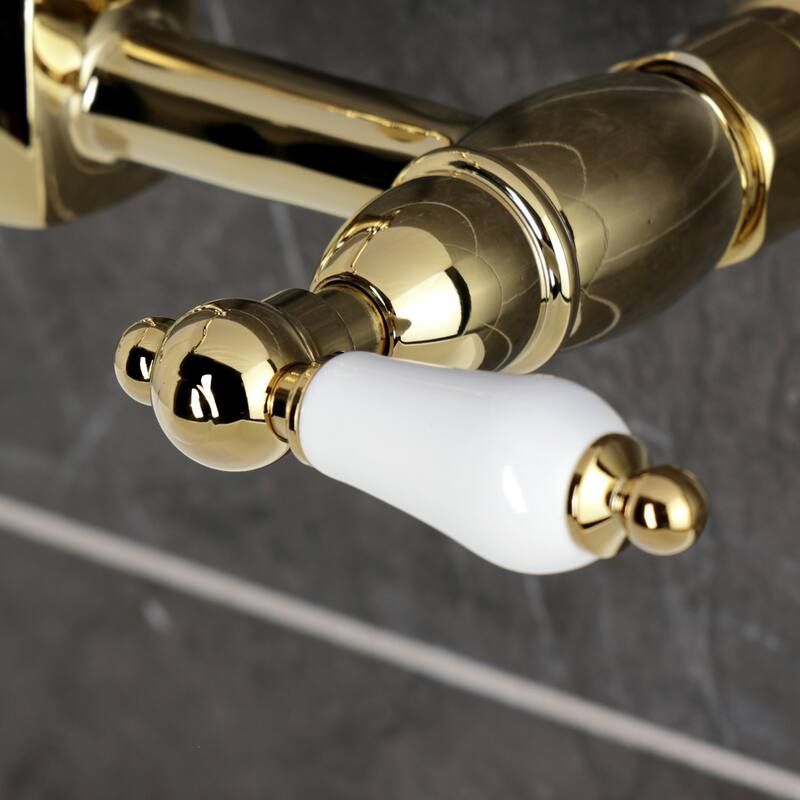 Heritage Two-Handle Wall Mount Bridge Kitchen Faucet