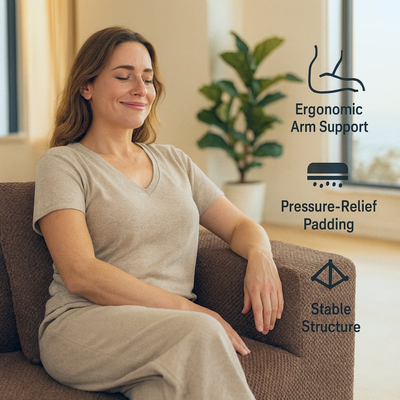 111" Oversized Modular Deep-Seat All-Foam Sectional Sofa in Soft Textured Chenille, 3-Piece Low-Profile Couch for Living Room