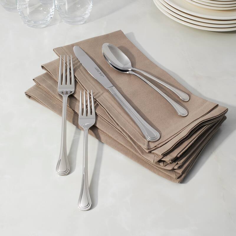 HENCKELS Astley 20-piece Flatware Set, 18/10 Stainless Steel, Silver - 20-pc