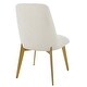 preview thumbnail 6 of 6, Uttermost Vantage Off White Fabric Dining Chair - 20.5"W x 35"H x 26"D