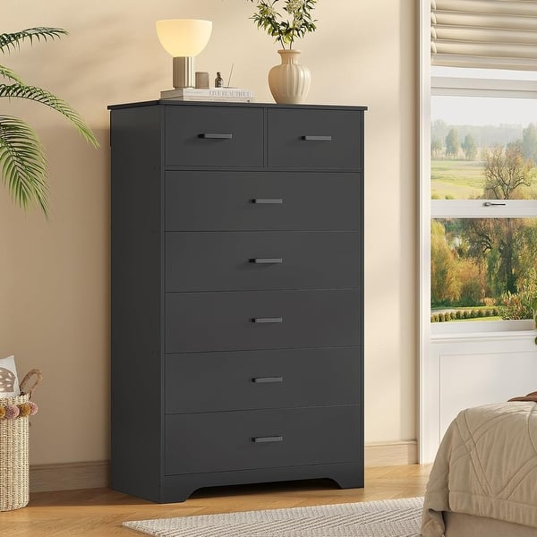 dresser 7 drawer Bordeaux Solid Mahogany Wood Traditional 7 Drawer Dresser