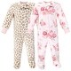 preview thumbnail 2 of 0, Hudson Baby Girl Cotton Pajama Set, Llama 0-3 Months - Blush Rose