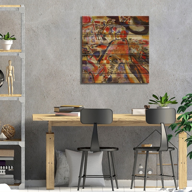 Small Pleasures Print On Wood by Wassily Kandinsky - Multi-Color