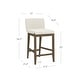 preview thumbnail 31 of 115, Gracie Modern Bar Stool, Boucle Upholstered Chair and Brushed Wooden Legs