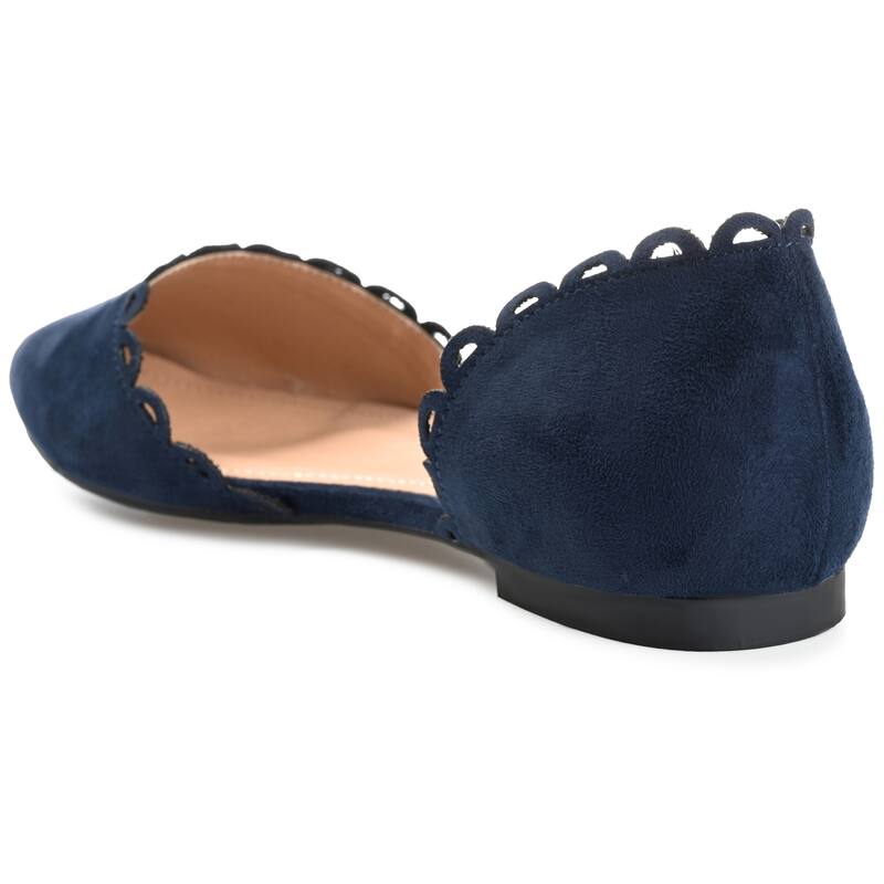 Journee Collection Women's Jezlin Slip On Almond Toe Ballet Flats