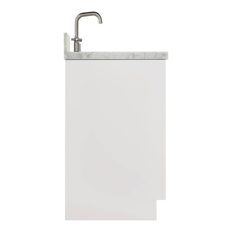 Ariel P61CWOVO Milan 61" Free Standing Single Oval Basin Vanity Set