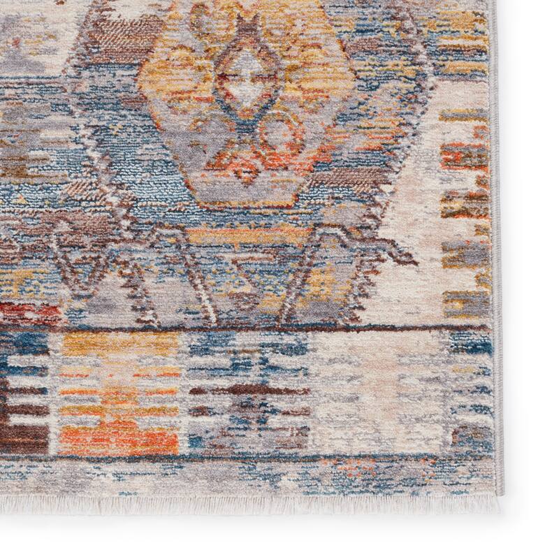 Strata Medallion Multicolor/ Ivory Area Rug