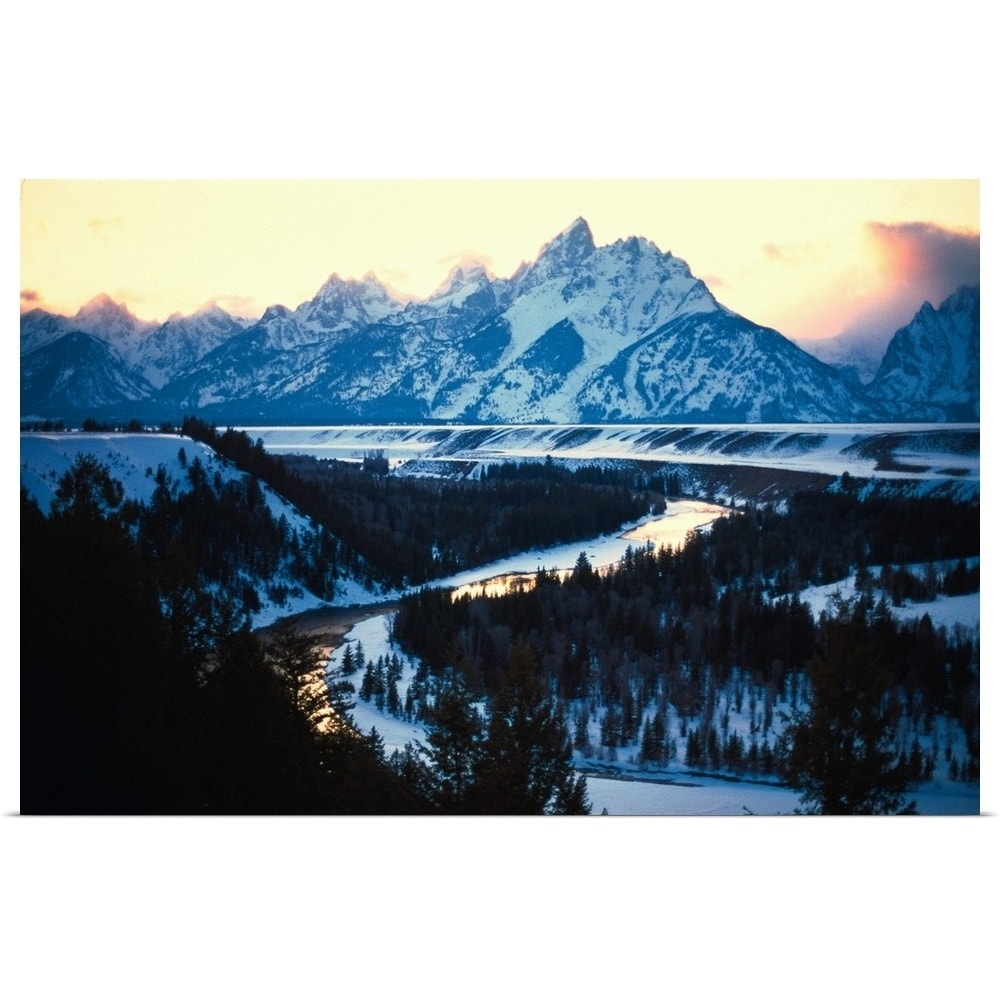 Shop Usa Wyoming Grand Tetons National Park Winter Poster