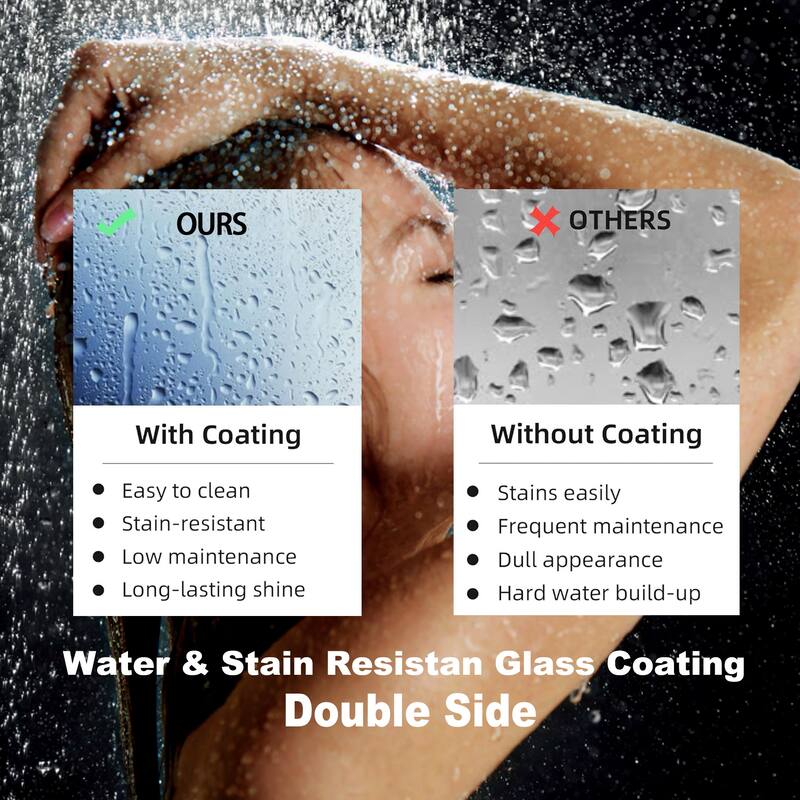 Topcraft 56“-60 ”W x 70 "H Frameless Shower Door - 60*70