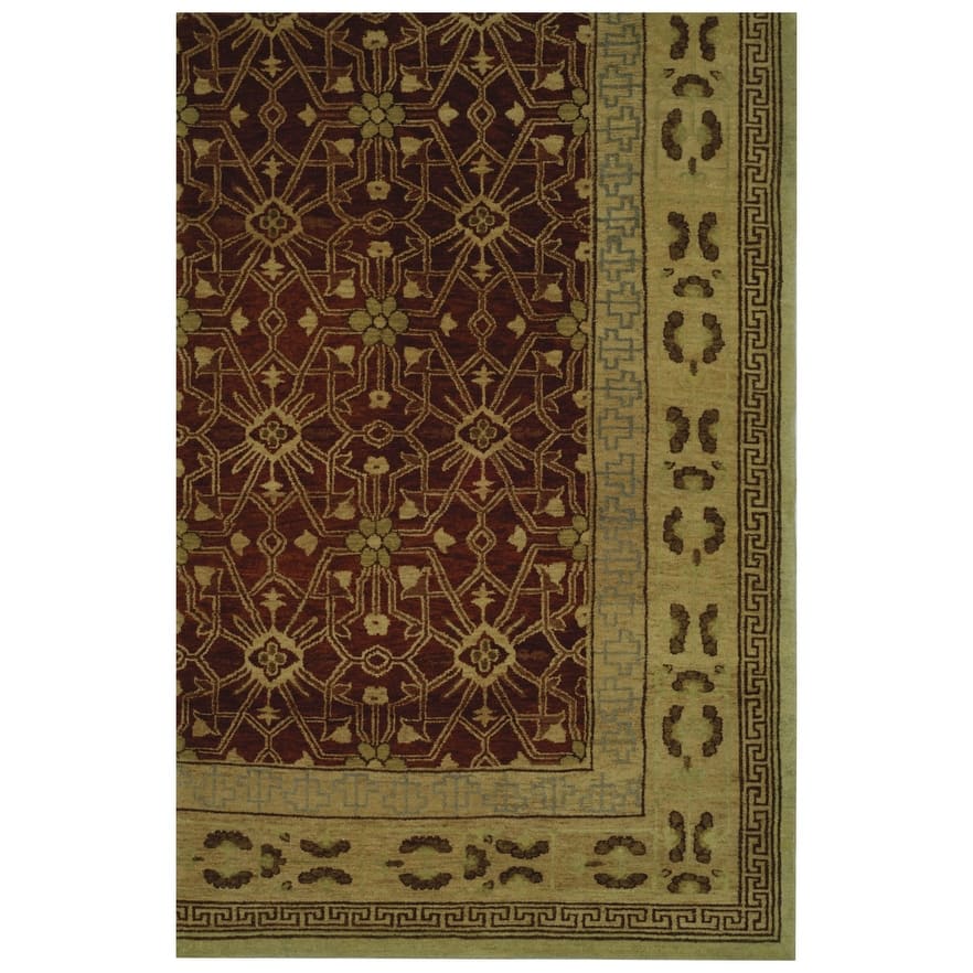 SAFAVIEH Couture Hand-knotted Yuiko Gundeline Traditional Oriental Wool Rug